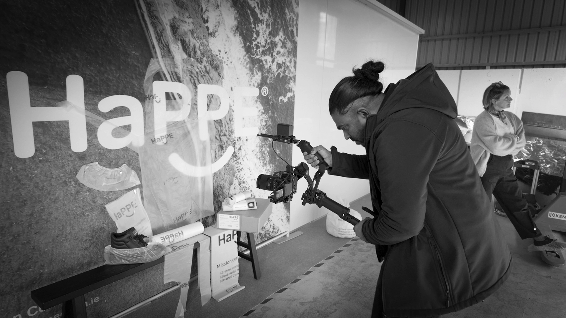 Day — filming the brand wall