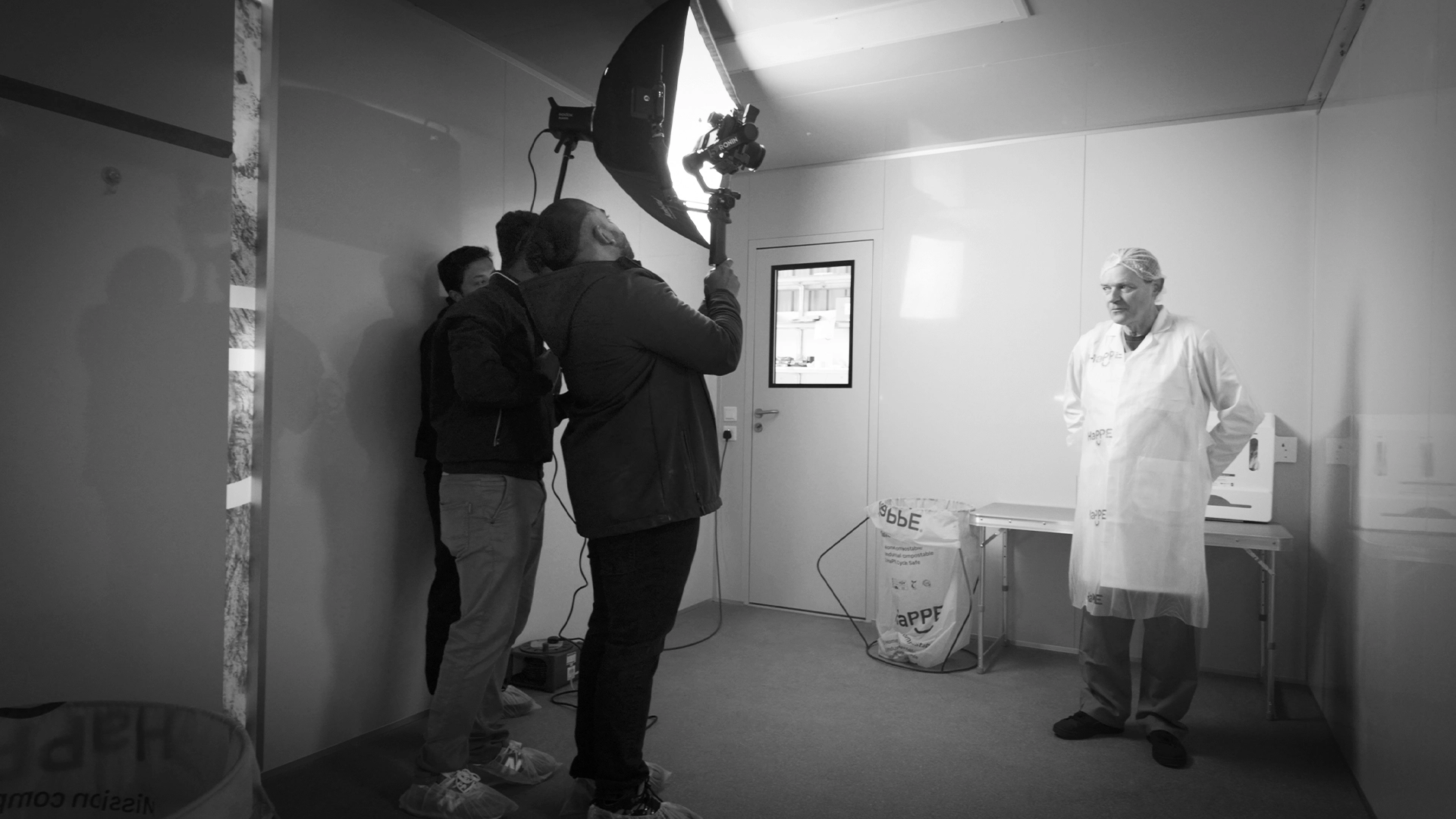 Volunteers — on set together